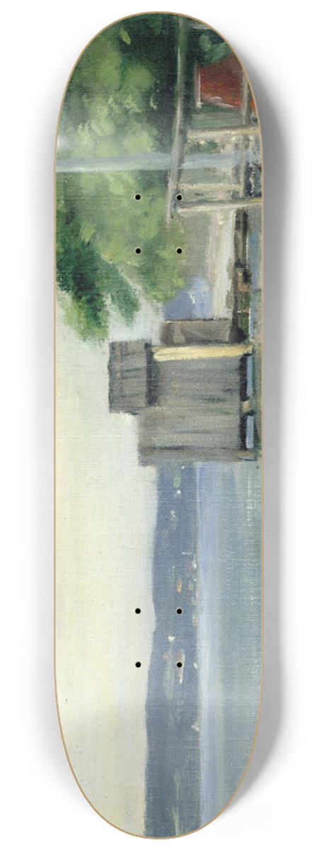 Carl Bolze - Badehtte am Starnberger See bei Ambach 8.25 inch art skate deck