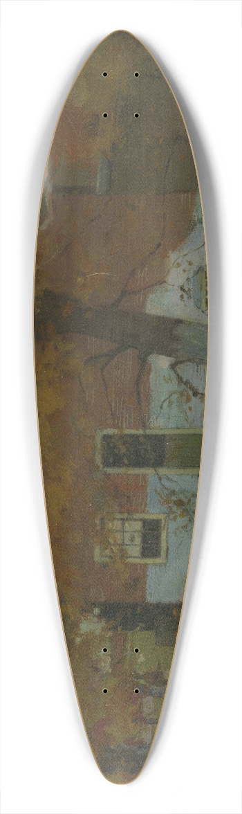 Eduard Karsen - Farm in the Province of North Holland 39.3 inch art pintail longboard deck