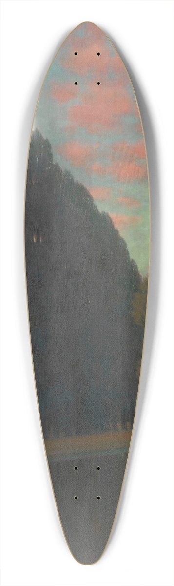Eduard Kasparides - Glhwolken (Pratermotiv) 39.3 inch art pintail longboard deck