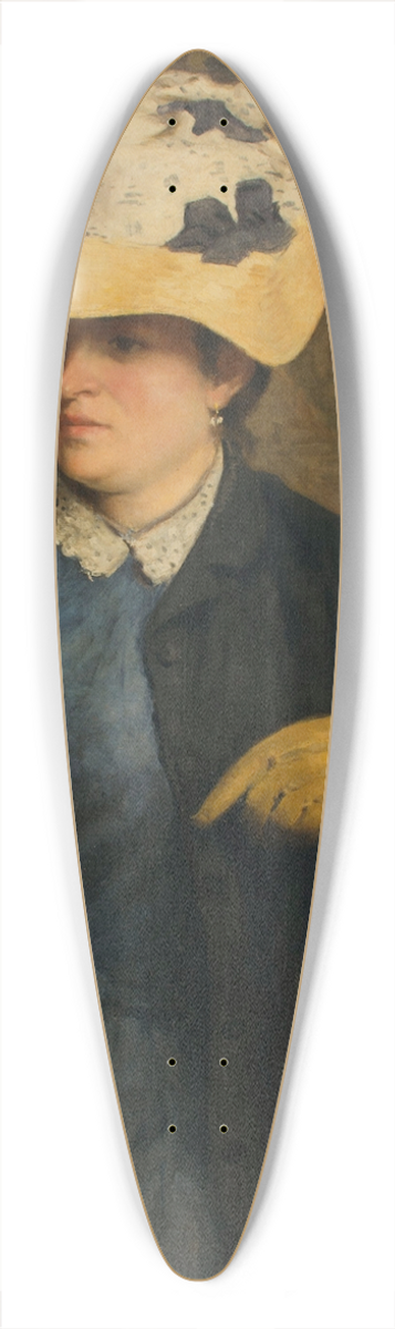 Eduardo Svori - Between two lights 39.3 inch art pintail longboard deck