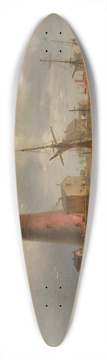 Eduard Schmidt - Sea harbour 39.3 inch art pintail longboard deck
