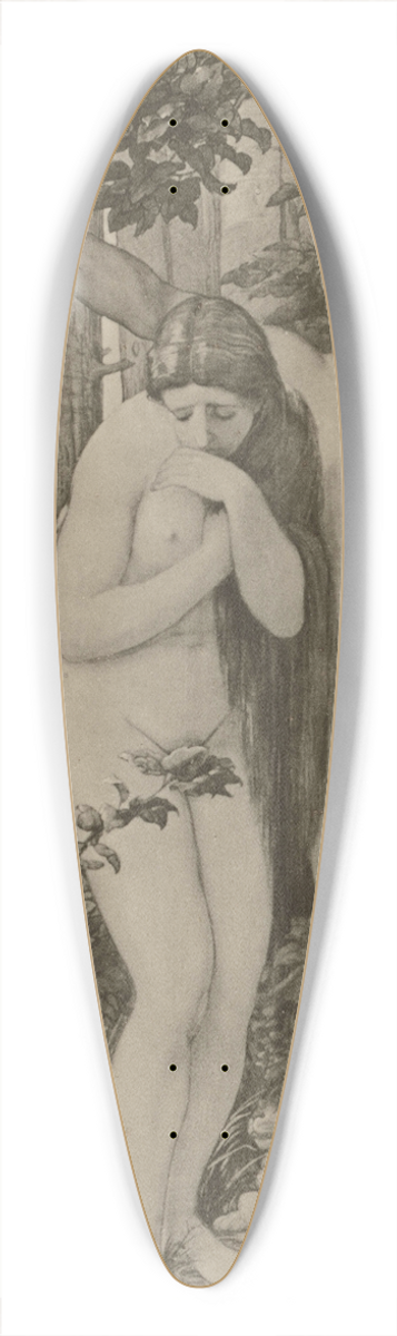 Eduard von Steinle - Adam und Eva 39.3 inch art pintail longboard deck