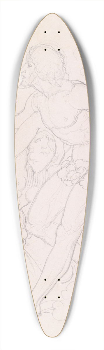 Eduard von Steinle - Adam und Eva sich verbergend. 39.3 inch art pintail longboard deck