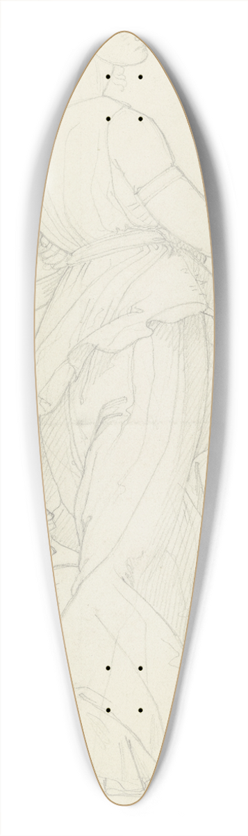 Eduard von Steinle - Dancing woman 39.3 inch art pintail longboard deck