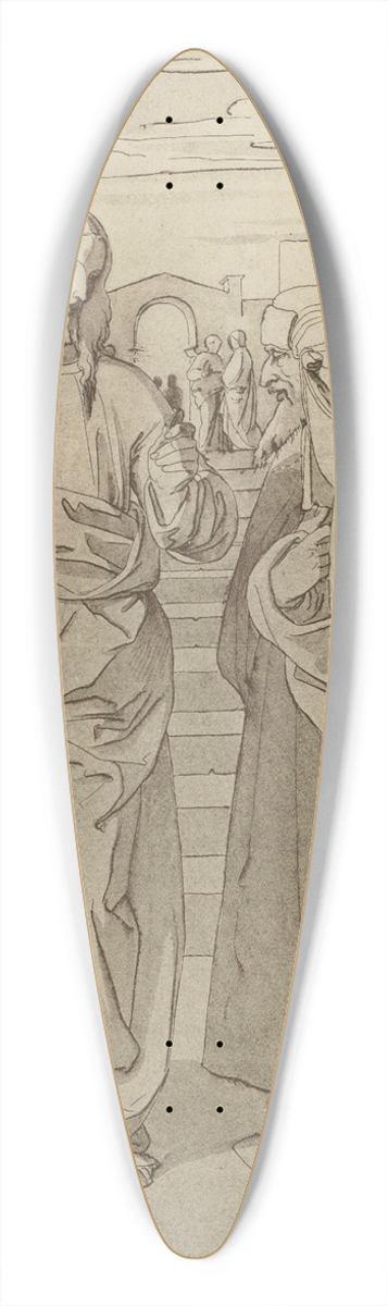 Eduard von Steinle - Der Zinsgroschen 39.3 inch art pintail longboard deck