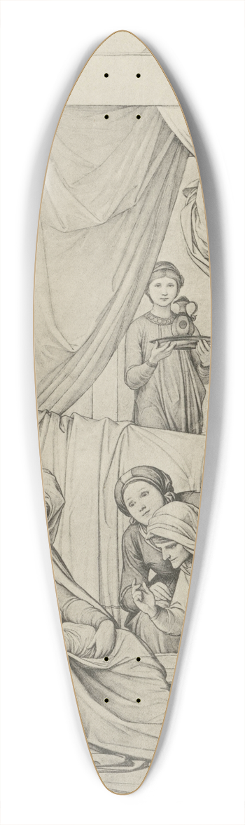 Eduard von Steinle - Geburt Mariae 39.3 inch art pintail longboard deck