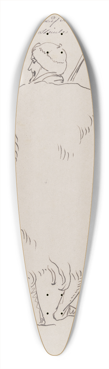 Eduard von Steinle - Louis Brentano auf der Jagd 39.3 inch art pintail longboard deck