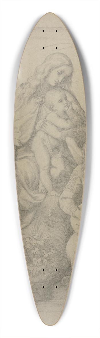 Eduard von Steinle - Madonna mit musizierendem Engel (Madonna del Campidoglio) 39.3 inch art pintail longboard deck