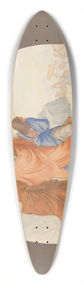 Eduard von Steinle - Moses zerschlgt die Gesetzestafeln  Selig, die hungern und drsten nach der Gerechtigkeit 39.3 inch art pintail longboard deck