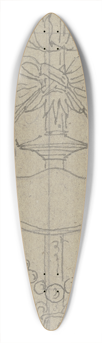 Eduard von Steinle - Ornament zur Einfassung der Veitschen Freskobilder im Stdelschen Kunstinstitut 39.3 inch art pintail longboard deck