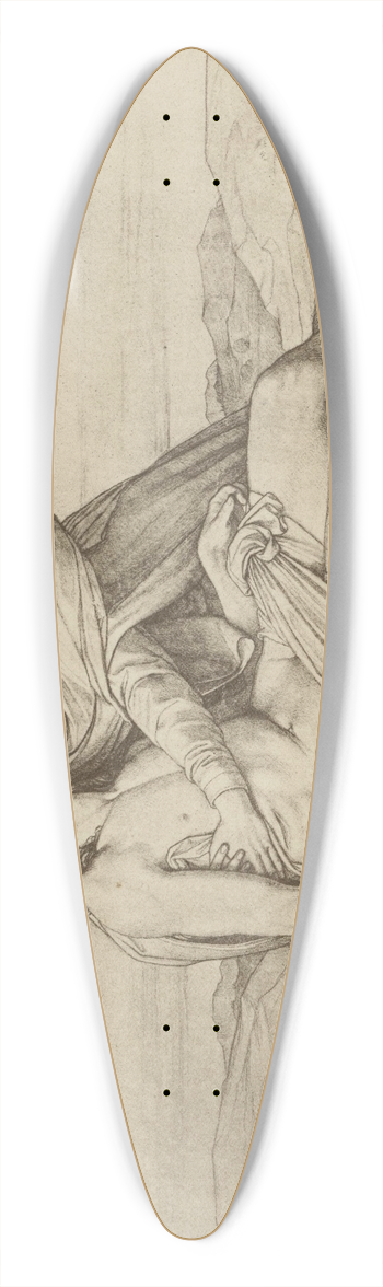 Eduard von Steinle - Pieta 39.3 inch art pintail longboard deck