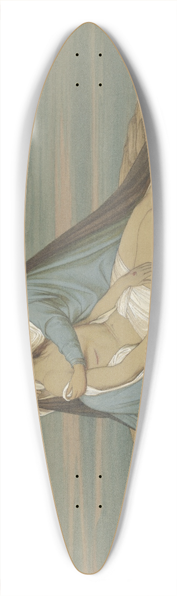 Eduard von Steinle - Piet 39.3 inch art pintail longboard deck