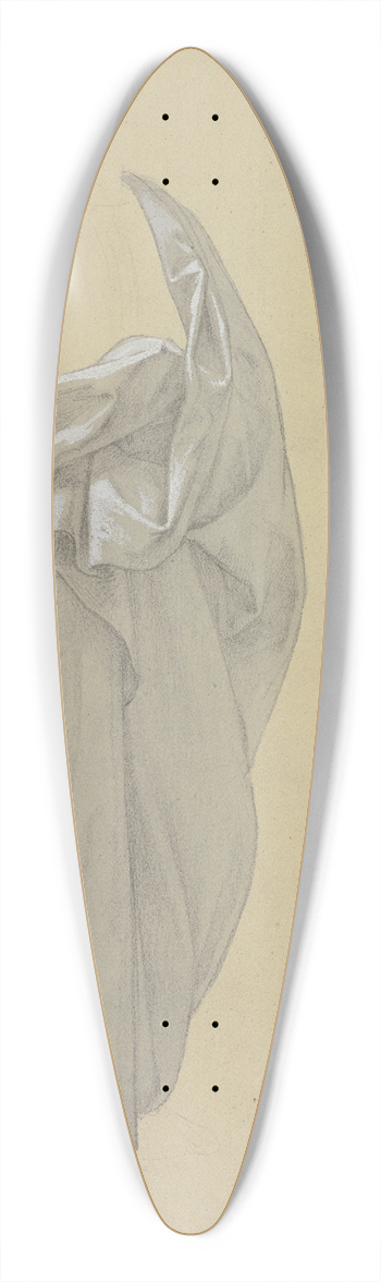 Eduard von Steinle - Study of garments 39.3 inch art pintail longboard deck