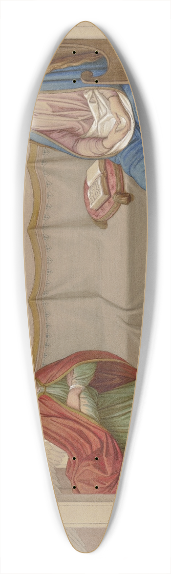 Eduard von Steinle - The Annunciation 39.3 inch art pintail longboard deck