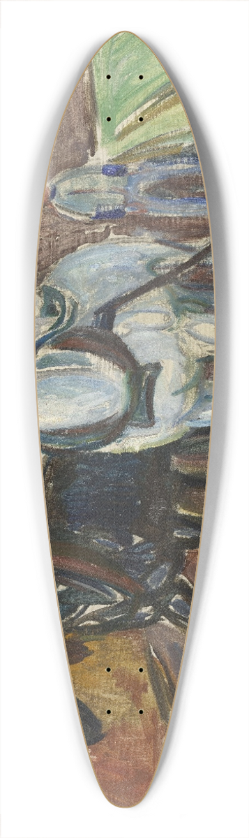 Edvard Munch - Autumn Ploughing 39.3 inch art pintail longboard deck