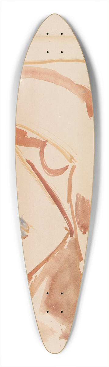 Edvard Munch - Framoverbyd kvinneakt 39.3 inch art pintail longboard deck