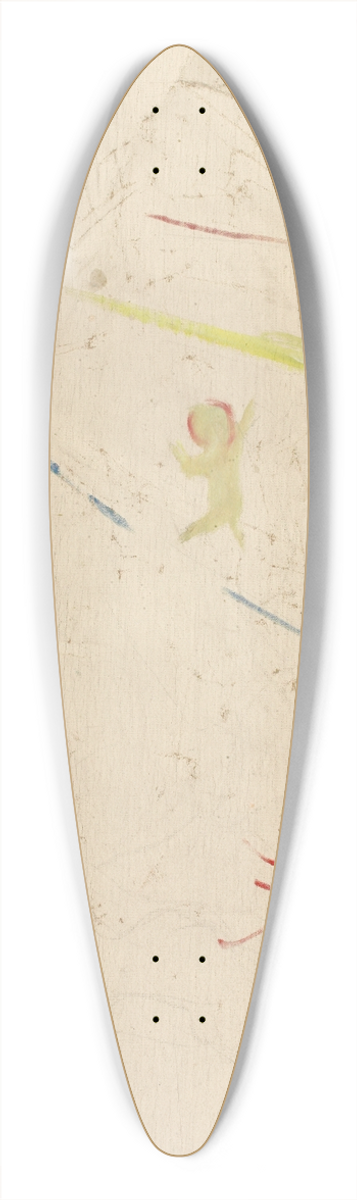 Edvard Munch - Geniuses in Sunrays 39.3 inch art pintail longboard deck