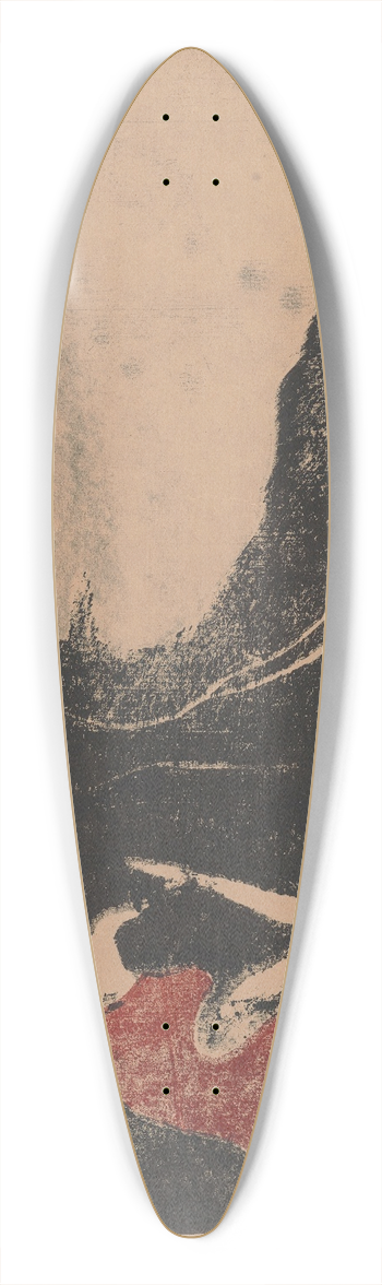 Edvard Munch - Melancholy II 39.3 inch art pintail longboard deck