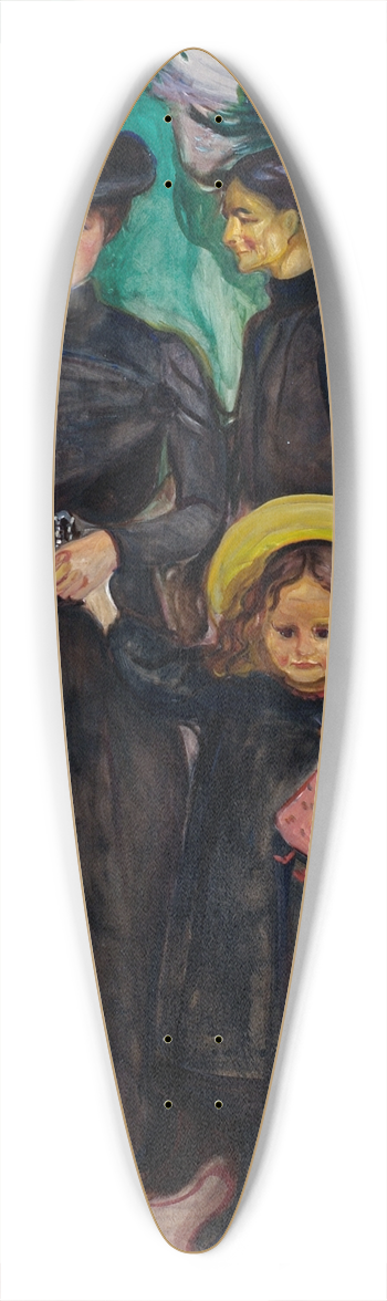 Edvard Munch - The Family (The Book Family) 39.3 inch art pintail longboard deck