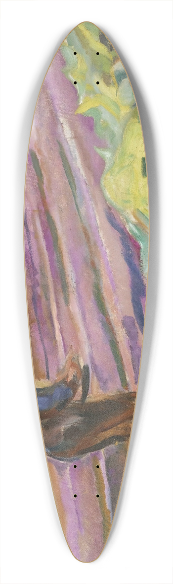 Edvard Munch - The Sower 39.3 inch art pintail longboard deck
