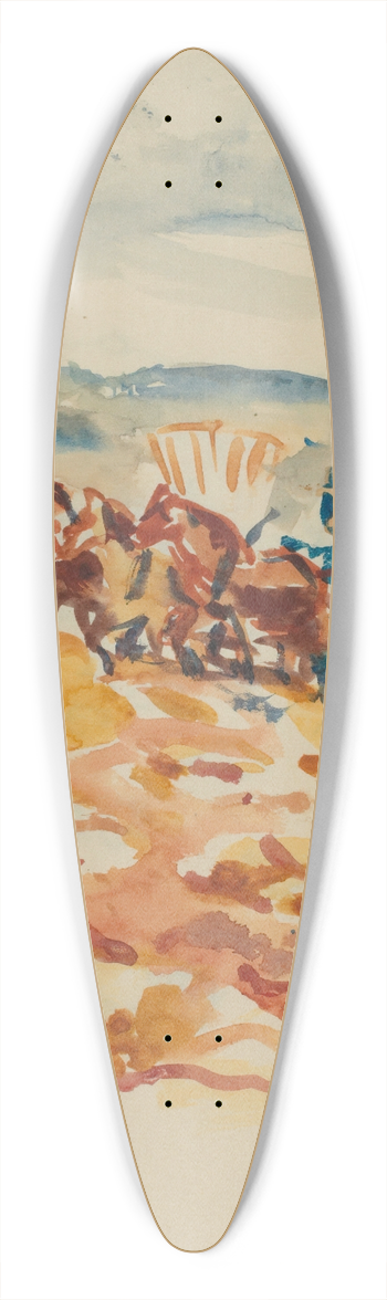 Edvard Munch - Untitled 15 39.3 inch art pintail longboard deck