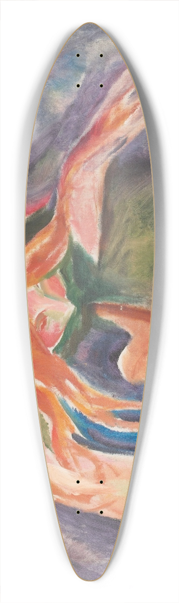 Edvard Munch - Vampyr 39.3 inch art pintail longboard deck