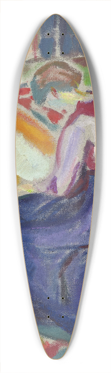 Edvard Munch - Woman Seated on a Couch 39.3 inch art pintail longboard deck
