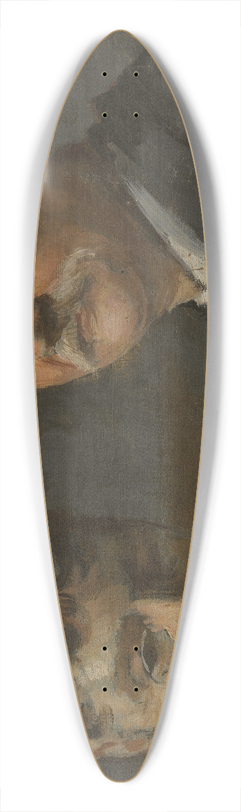 Edvard Persus - Portrait of man and woman 39.3 inch art pintail longboard deck