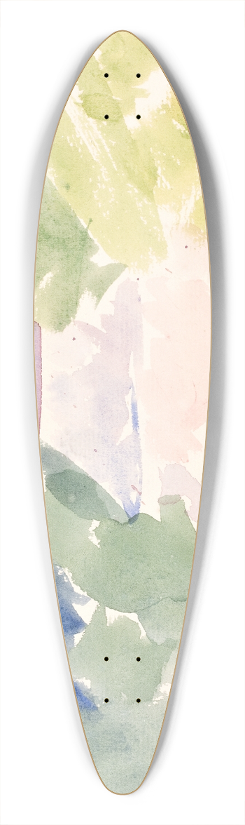 Edvard Weie - Farvestudie til Langelinie-billedet 39.3 inch art pintail longboard deck