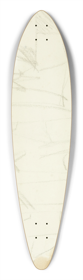 Edvard Weie - Landskab med palmer, Cannes 39.3 inch art pintail longboard deck