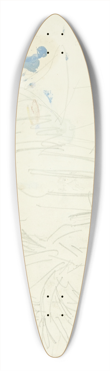 Edvard Weie - Landskab med palmer, Cannes 39.3 inch art pintail longboard deck