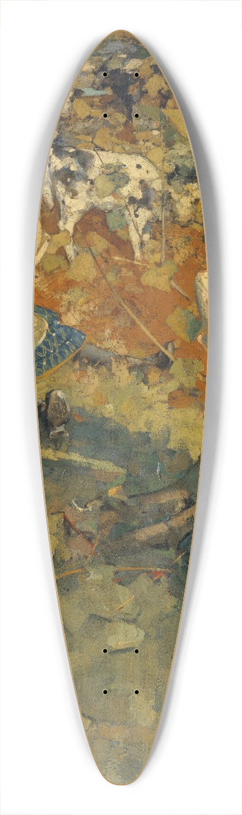 Edward Atkinson Hornel - Summer 39.3 inch art pintail longboard deck