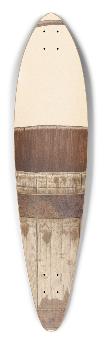 Edward Bashaw - Bucket 39.3 inch art pintail longboard deck