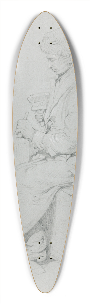Edward Duncan - Stone Mason 39.3 inch art pintail longboard deck