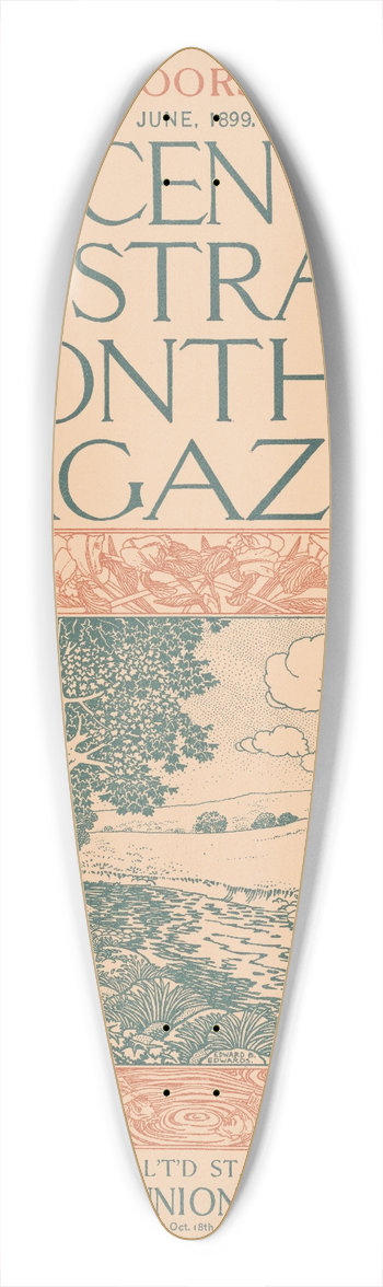 Edward Edwards - The century illustrated monthly magazine. 39.3 inch art pintail longboard deck