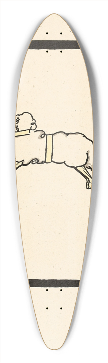 Edward Gordon Craig - The Lamb 39.3 inch art pintail longboard deck