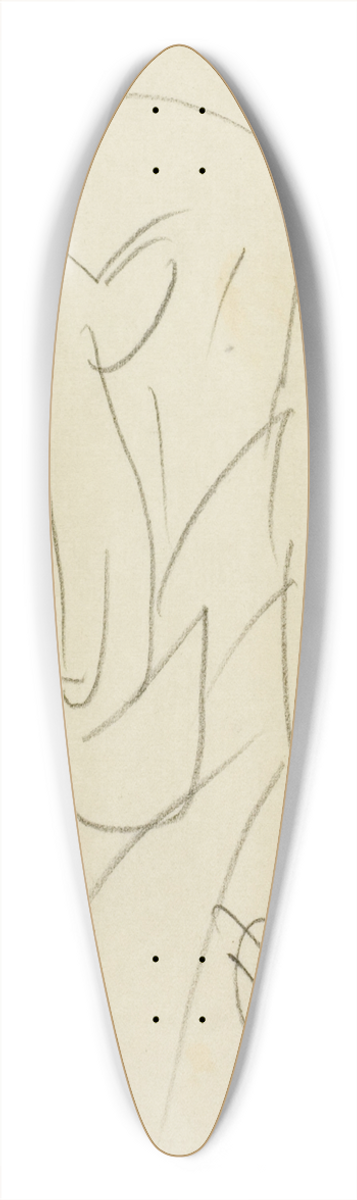 Edward Henry Corbould - Man with a Large Bow Tie 39.3 inch art pintail longboard deck