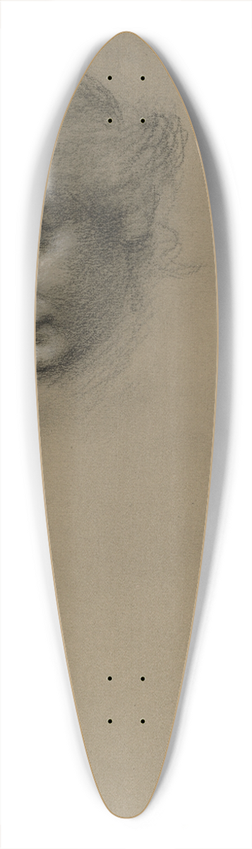 Edward John Poynter - Head study of a young woman 39.3 inch art pintail longboard deck