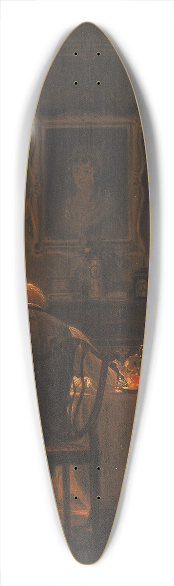 Edward Lamson Henry - The Widower 39.3 inch art pintail longboard deck