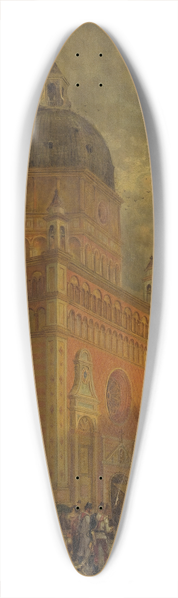 Edward Lamson Henry - Village Square 39.3 inch art pintail longboard deck