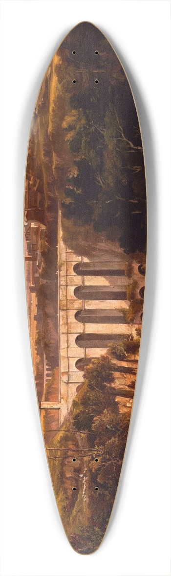Edward Lear - Civita Castellana 39.3 inch art pintail longboard deck