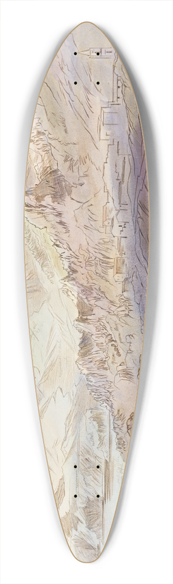 Edward Lear - La Piana 39.3 inch art pintail longboard deck
