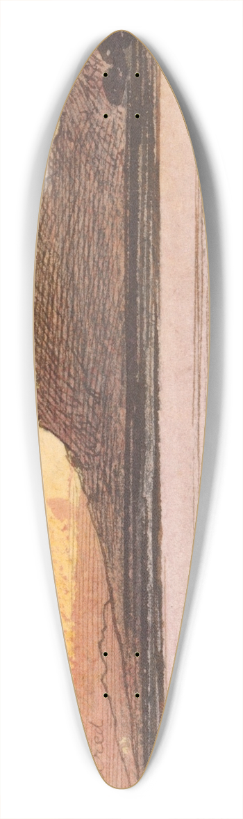 Edward Lear - Maharraka 39.3 inch art pintail longboard deck