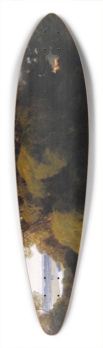 Edward Lear - Nuneham. 39.3 inch art pintail longboard deck