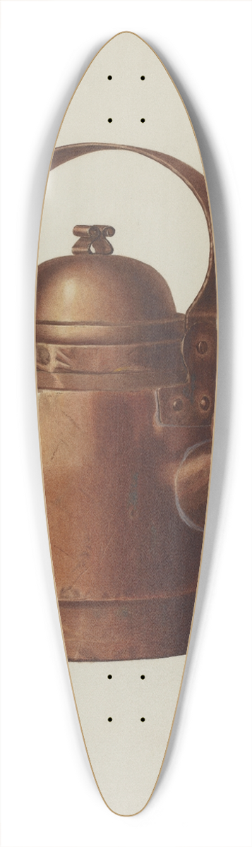 Edward L. Loper - Copper Kettle 39.3 inch art pintail longboard deck