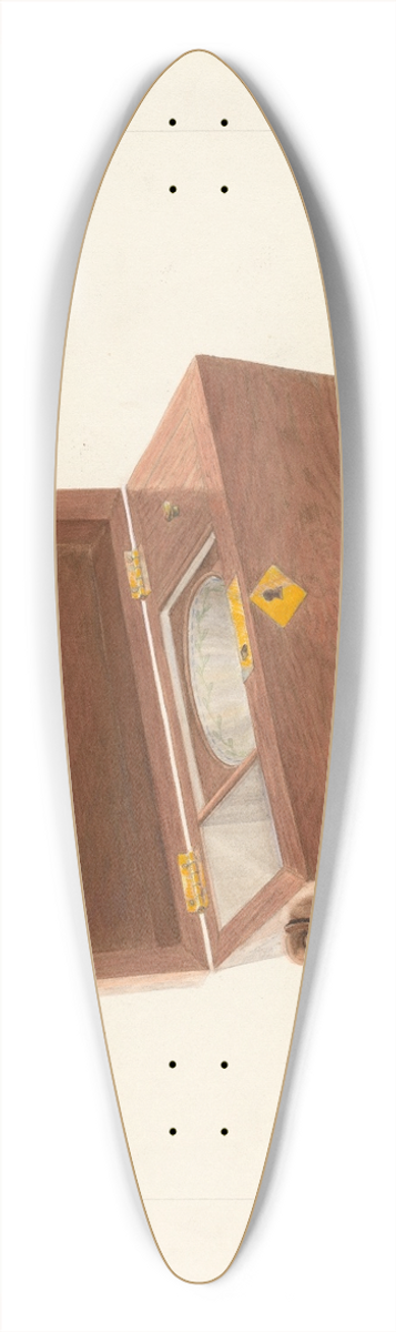 Edward L. Loper - Sugar and Tea Box 39.3 inch art pintail longboard deck