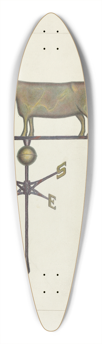 Edward L. Loper - Weather Vane 39.3 inch art pintail longboard deck
