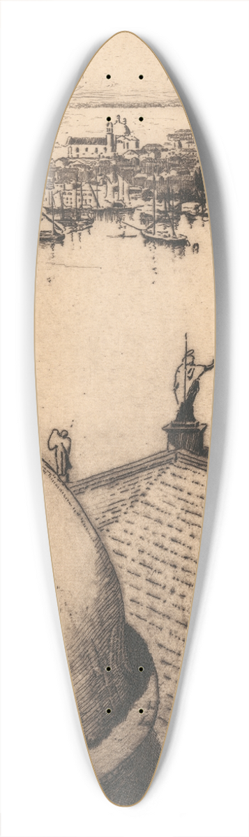 Edward Millington Synge - Venice from the Campanile 39.3 inch art pintail longboard deck