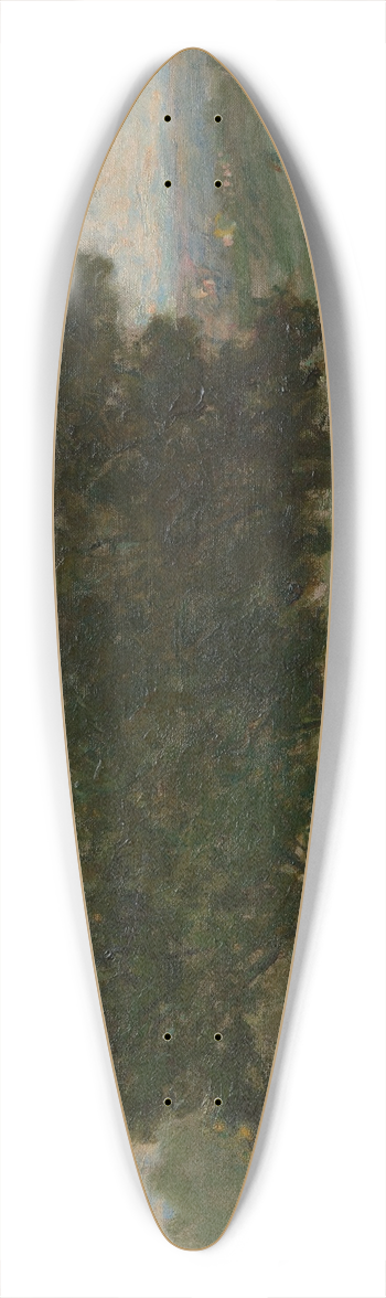 Edward Mitchell Bannister - Landscape 39.3 inch art pintail longboard deck