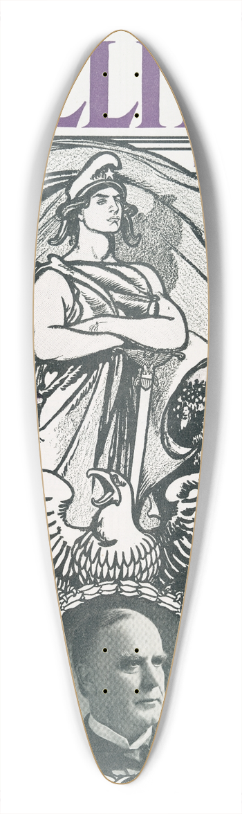 Edward Penfield - Colliers, Vol XXVII 39.3 inch art pintail longboard deck